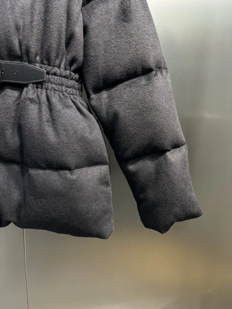 Replica Prada Long Waist Down Jacket Black Quilted Reps - RepLuxe