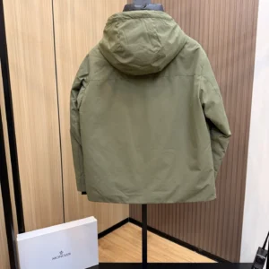 Replica Prada Down Jacket Olive Green Hooded Reps - RepLuxe