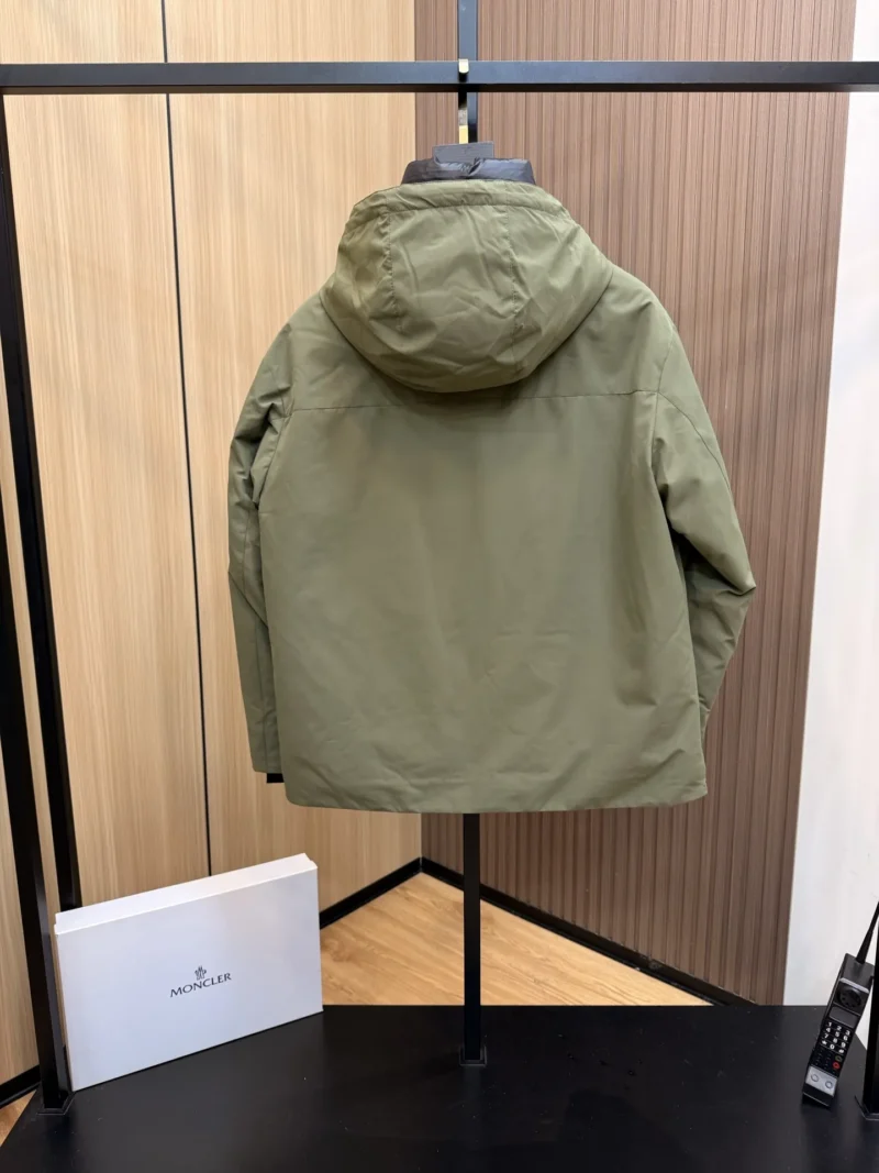 Replica Prada Down Jacket Olive Green Hooded Reps - RepLuxe