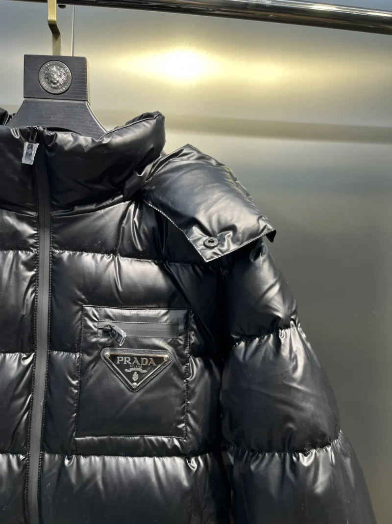 Replica Prada Down Jacket Black Minimalist Style Reps - RepLuxe