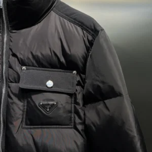 Replica Prada Down Jacket Black Quilted Style Reps - RepLuxe