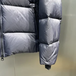 Replica Prada Down Jacket Grey Hooded Puffer Reps - RepLuxe