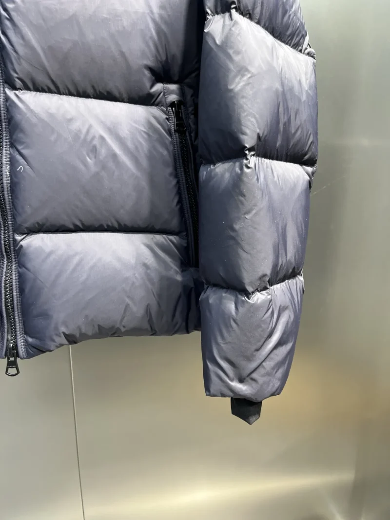 Replica Prada Down Jacket Grey Hooded Puffer Reps - RepLuxe