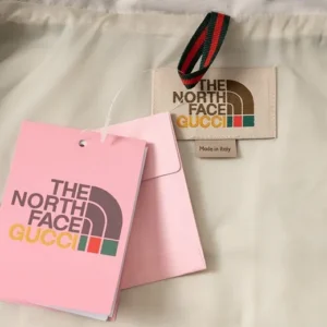 Replica THE NORTH FACE x GUCCI Down Vest Beige Reps - RepLuxe