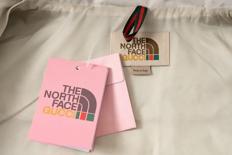 Replica THE NORTH FACE x GUCCI Down Vest Beige Reps - RepLuxe