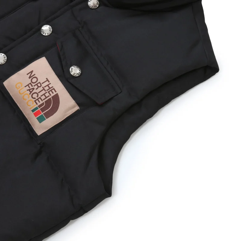 Replica THE NORTH FACE x GUCCI Down Vest Black Reps - RepLuxe