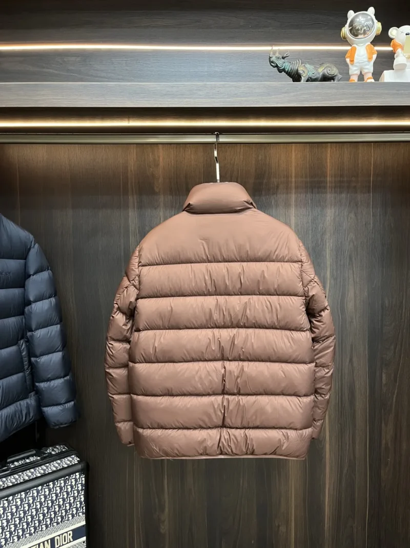 Replica Gucci 2025 Down Jacket Brown Stand Collar Reps - RepLuxe