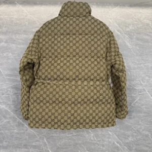 Replica Gucci Classic GG Down Jacket Beige Monogram Reps - RepLuxe