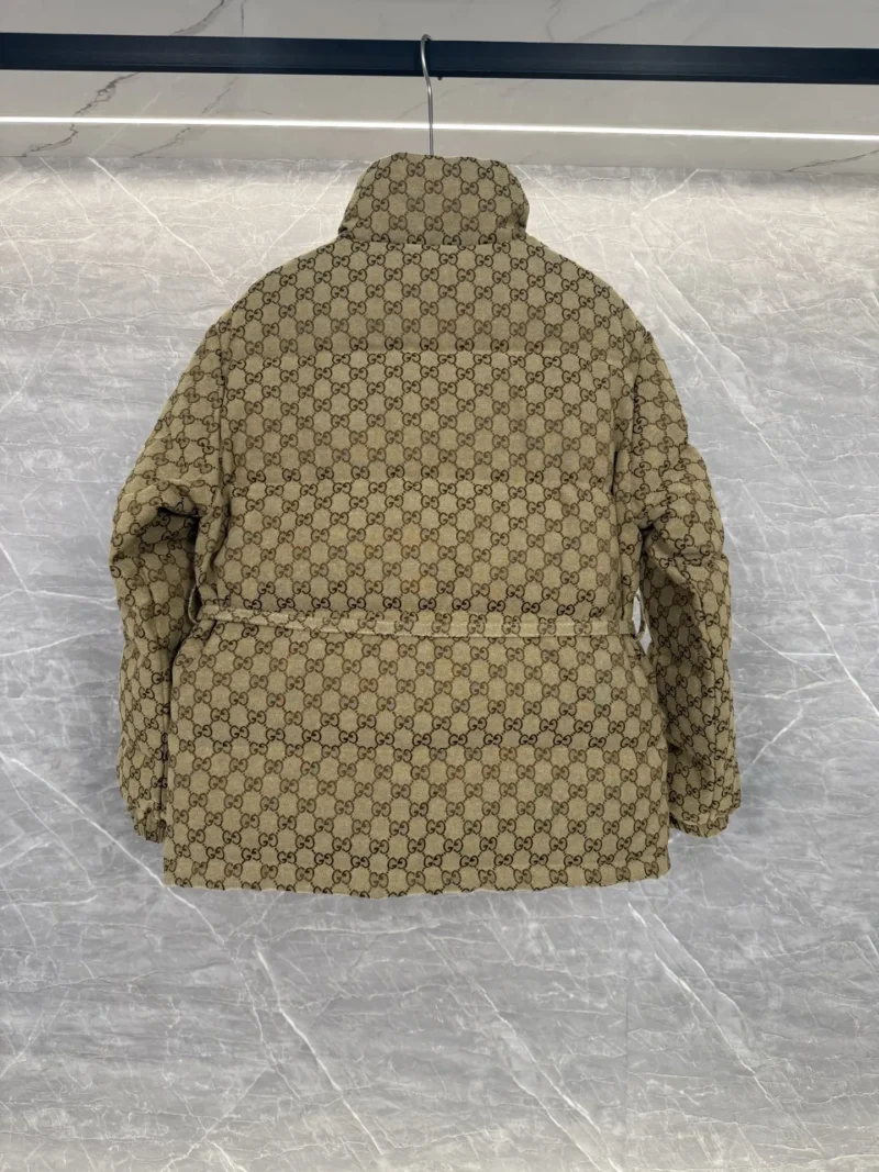 Replica Gucci Classic GG Down Jacket Beige Monogram Reps - RepLuxe