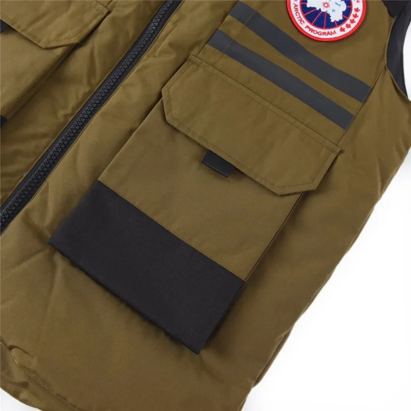 Replica Canada Goose Duncan 4157M Vest Olive Green Reps - RepLuxe