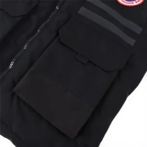 Replica Canada Goose Duncan 4157M Black Vest Reps - RepLuxe