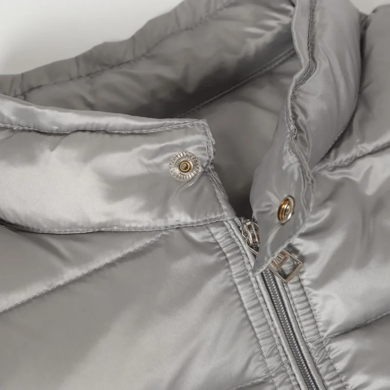 Replica Moncler Acorus Stand Collar Down Jacket Grey Reps - RepLuxe