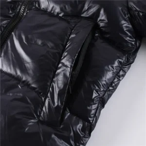 Replica Canada Goose Crofton Puffer Jacket Black Hooded Reps - RepLuxe