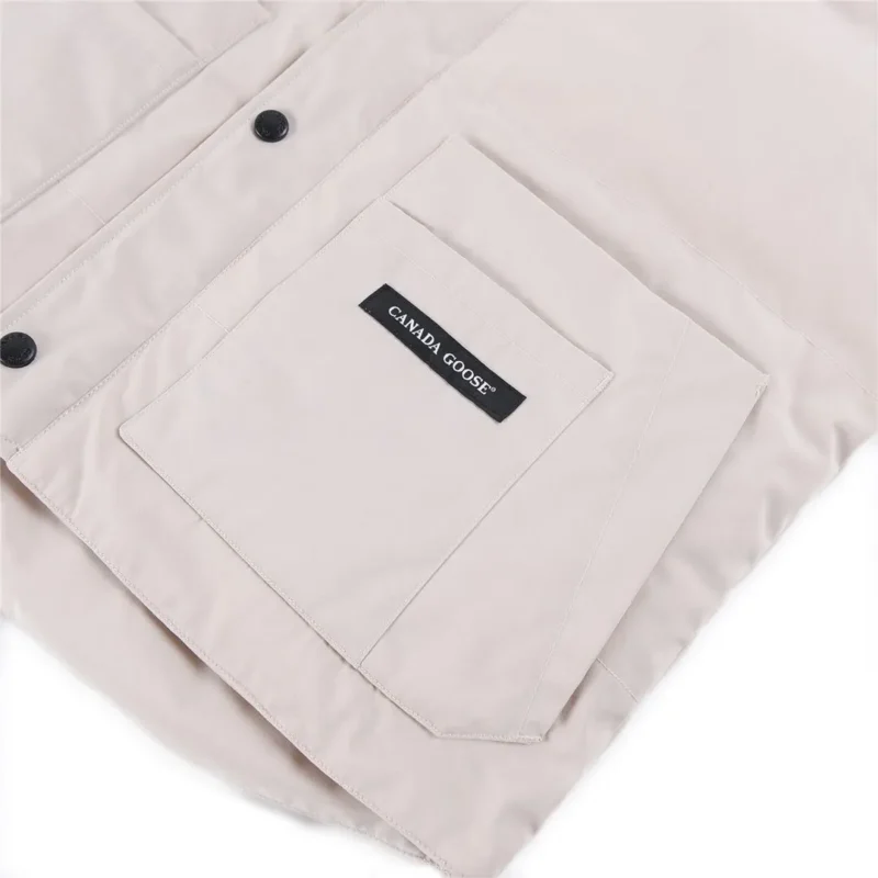 Replica Canada Goose Freestyle Crew 4154M Beige Vest Reps - RepLuxe