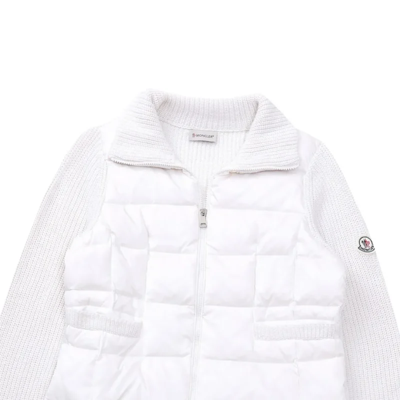 Replica Moncler M30 Knit Down Jacket White Reps - RepLuxe