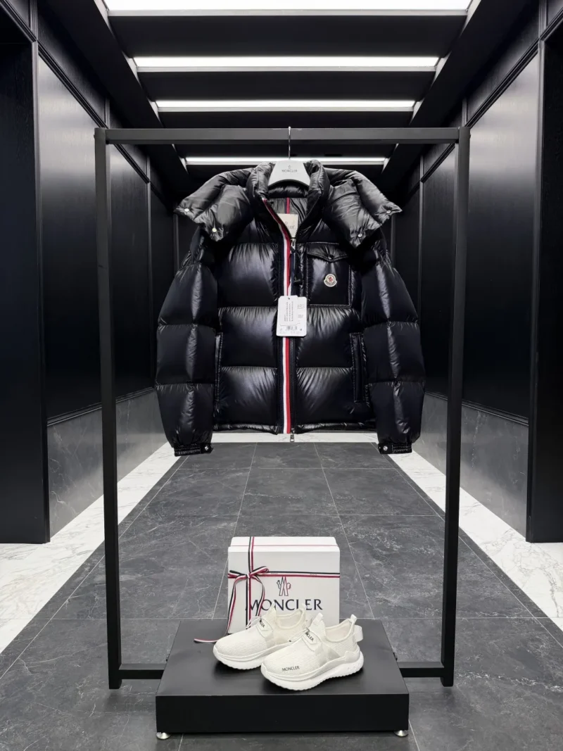 Replica Moncler Montbeliard Down Jacket Black Short Reps - RepLuxe
