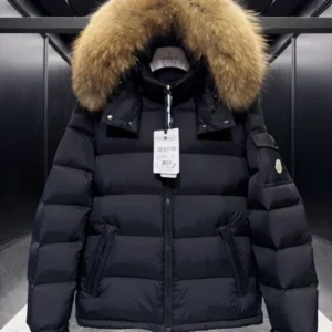 Replica Moncler Mayaf Short Down Jacket Black Hooded Reps - RepLuxe
