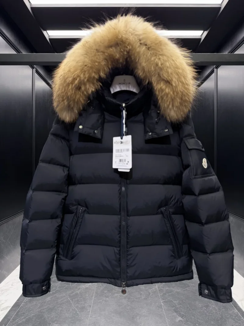 Replica Moncler Mayaf Short Down Jacket Black Hooded Reps - RepLuxe