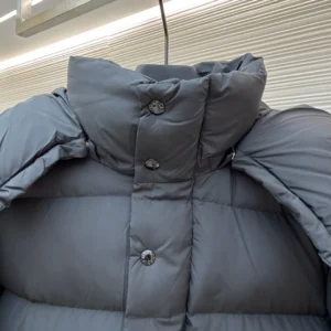Replica Moncler Maya Down Jacket Black Hooded Reps - RepLuxe