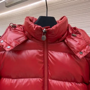 Replica Moncler Maya Down Jacket Red Hooded Reps - RepLuxe