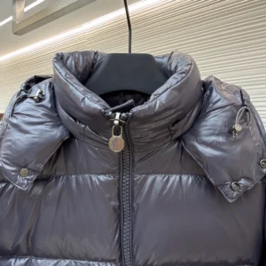 Replica Moncler Maya Down Jacket Navy Hooded Reps - RepLuxe