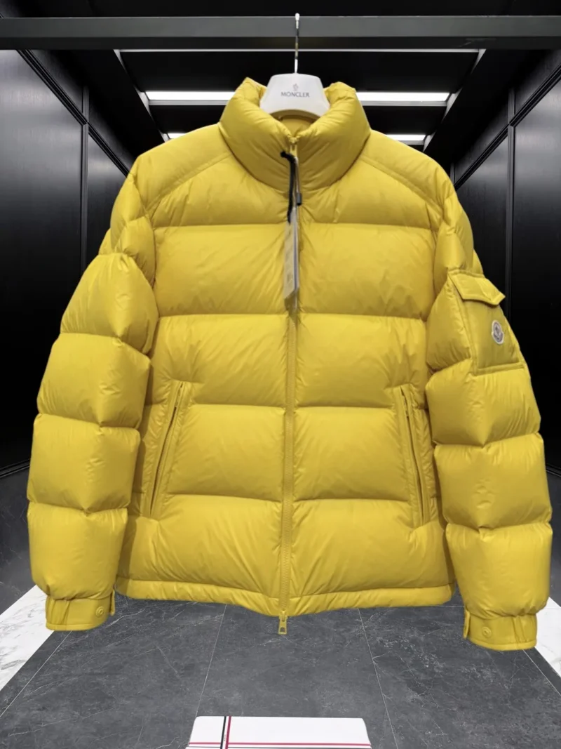 Replica Moncler Levitha Down Jacket Yellow Quilted Reps - RepLuxe