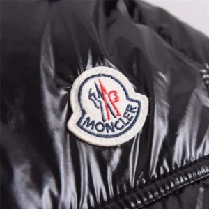 Replica Moncler Maya Down Jacket Black Hooded Reps - RepLuxe