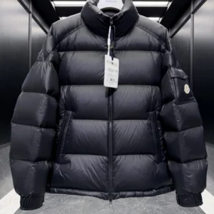Replica Moncler Levitha Down Jacket Black Short Reps - RepLuxe