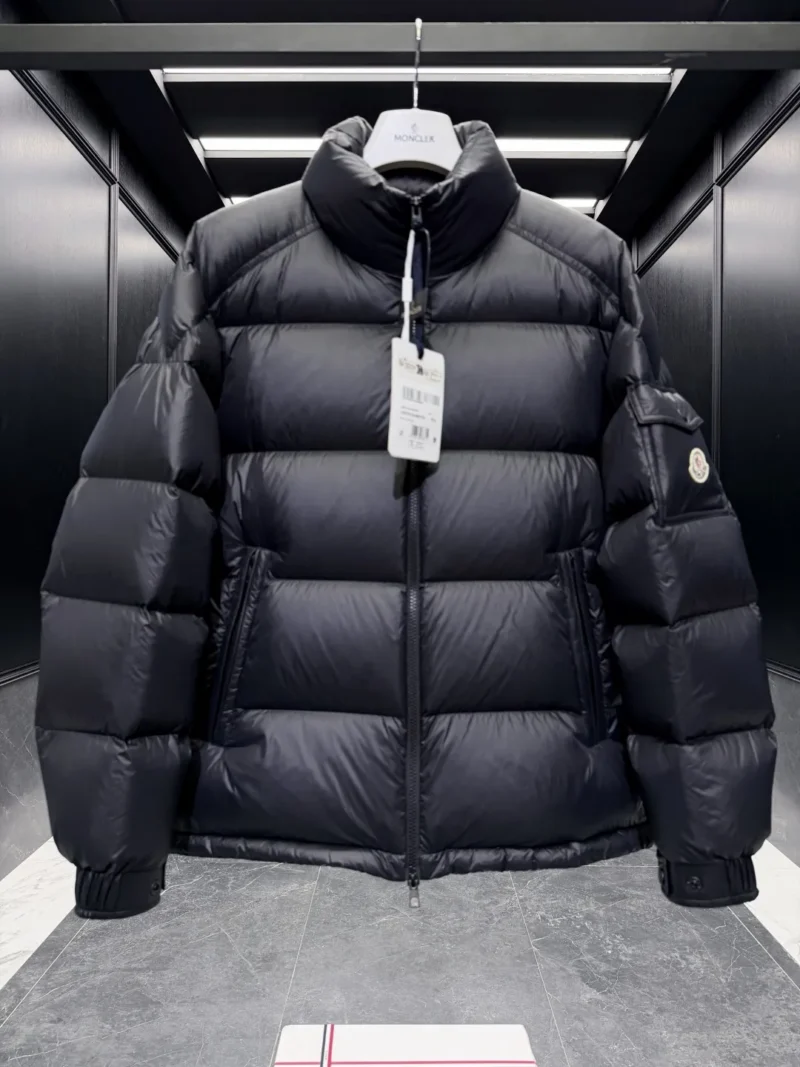 Replica Moncler Levitha Down Jacket Black Short Reps - RepLuxe