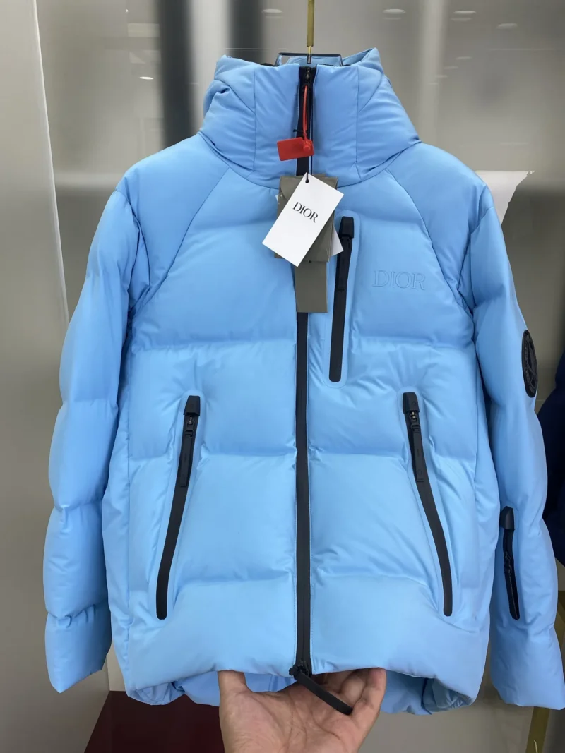 Replica Dior Descente Ski Jacket Light Blue Puffer Reps - RepLuxe