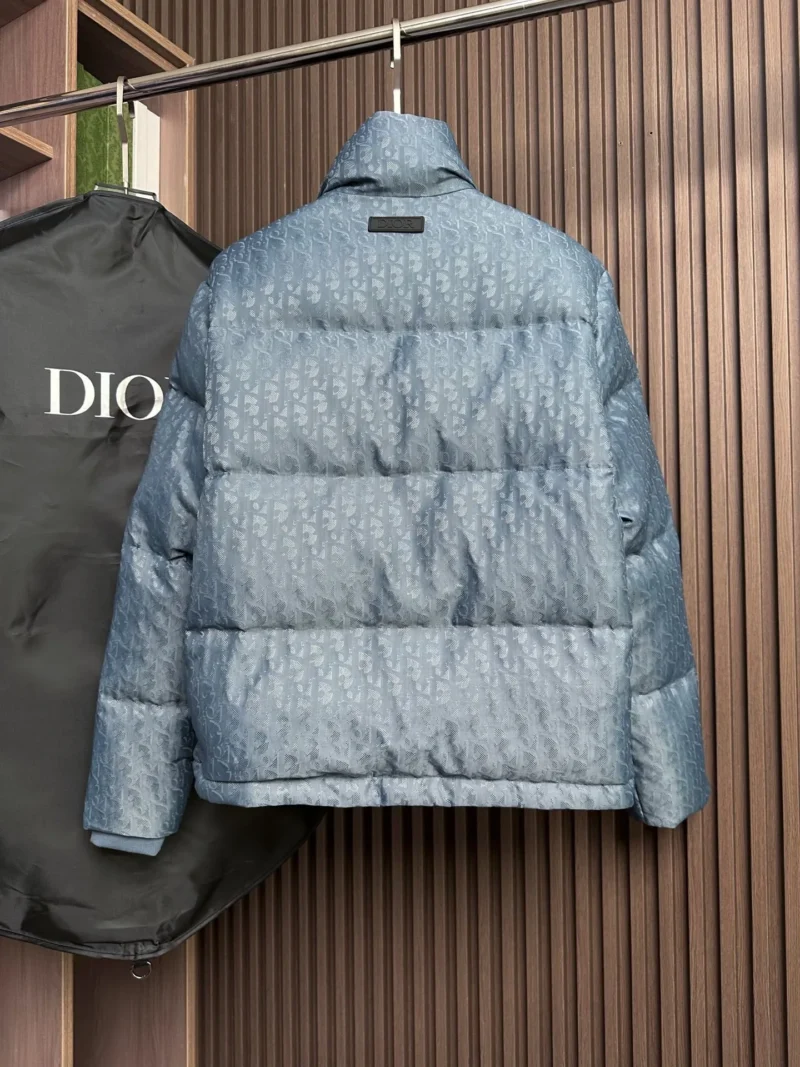 Replica Dior Down Jacket Blue Logo Series Reps - RepLuxe