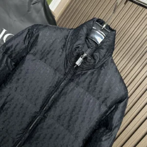 Replica Dior Down Jacket Black Logo Series Reps - RepLuxe