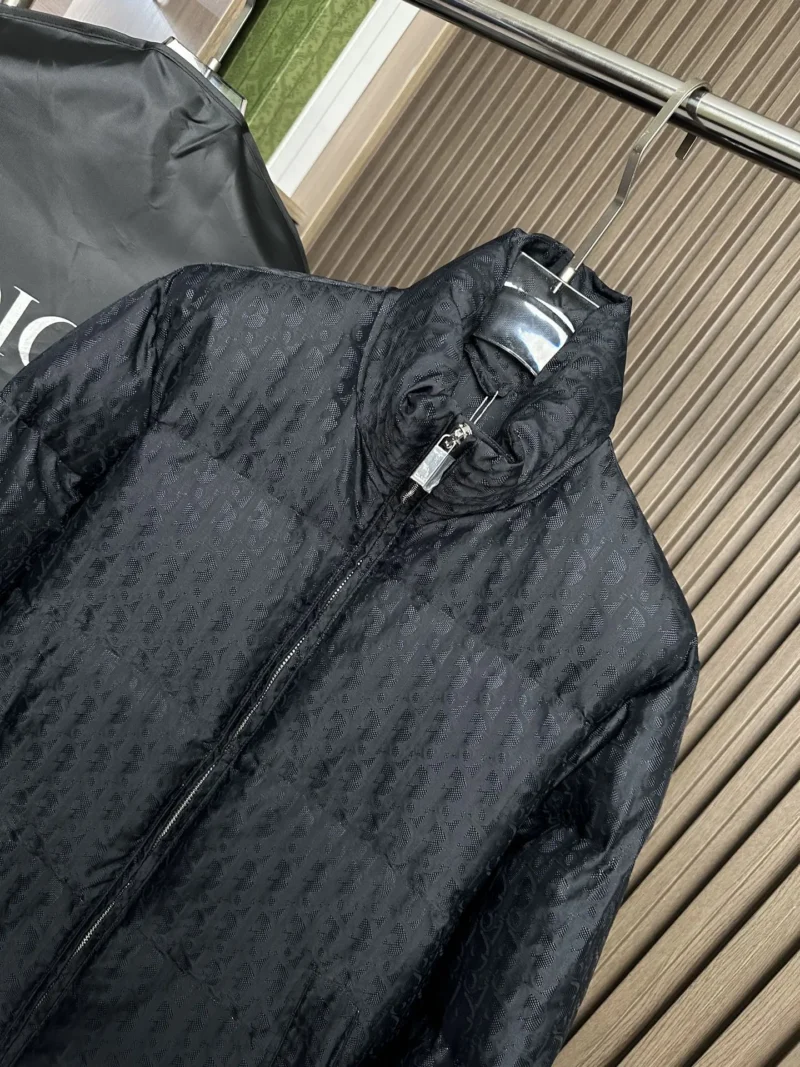 Replica Dior Down Jacket Black Logo Series Reps - RepLuxe