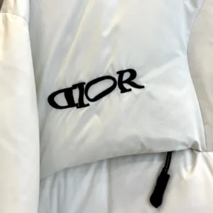 Replica Dior Glacier Down Jacket White Hooded Reps - RepLuxe