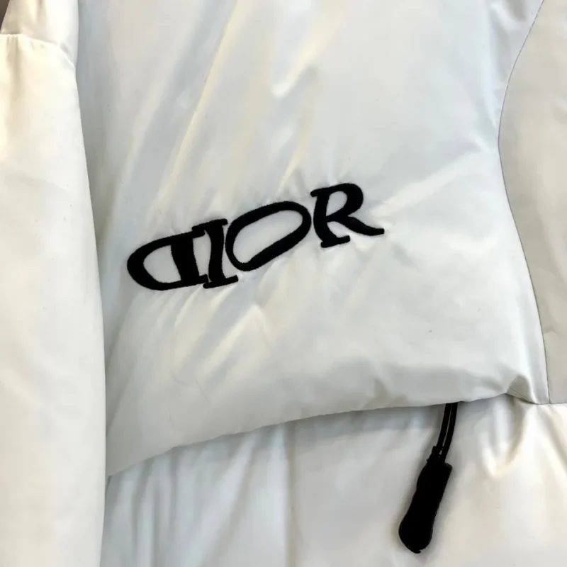 Replica Dior Glacier Down Jacket White Hooded Reps - RepLuxe