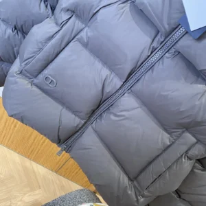 Replica Dior Stand Collar Down Jacket Gray Reps - RepLuxe