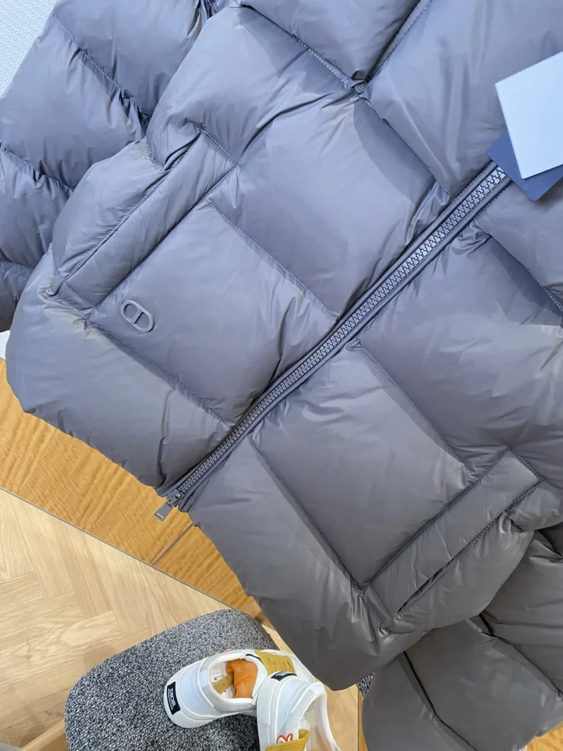 Replica Dior Stand Collar Down Jacket Gray Reps - RepLuxe