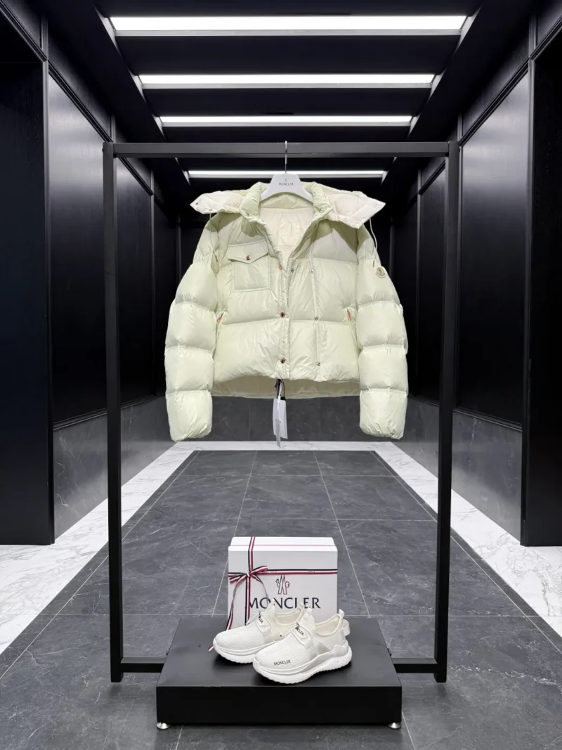 Replica Moncler Erea Short Down Jacket Cream Quilted Reps - RepLuxe