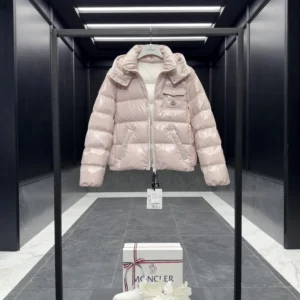 Replica Moncler Andro Short Down Jacket Pink Casual Reps - RepLuxe