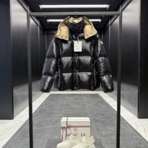 Replica Moncler Parana Black Glossy Jacket Reps - RepLuxe