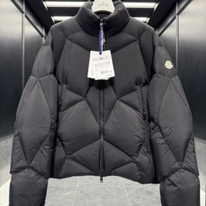Replica Moncler Vardar Down Jacket Black Quilted Reps - RepLuxe