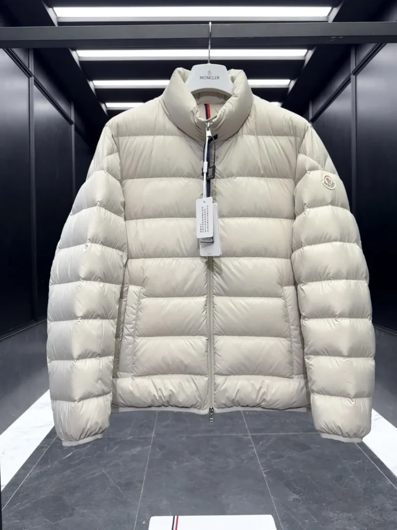 Replica Moncler Baudinet Down Jacket Ivory Short Reps - RepLuxe