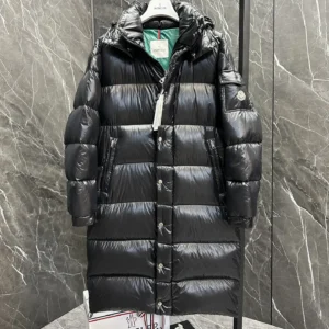 Replica Moncler Hanoverian Long Down Jacket Black Reps - RepLuxe