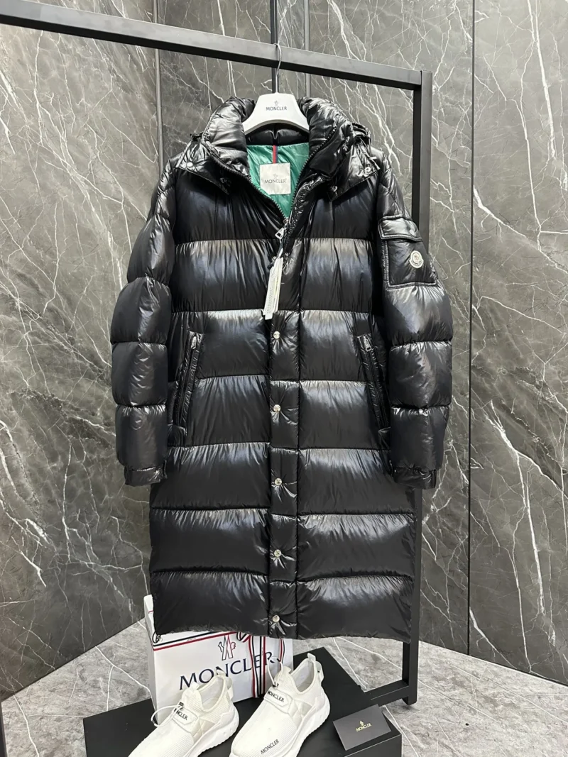 Replica Moncler Hanoverian Long Down Jacket Black Reps - RepLuxe