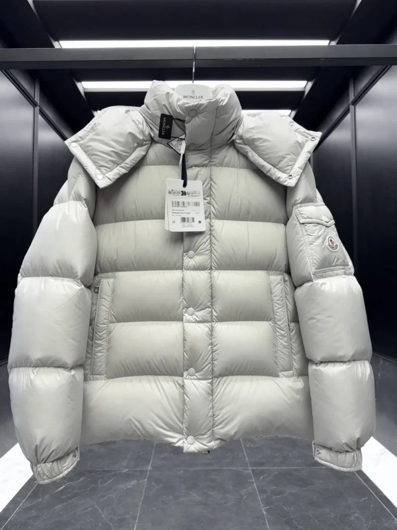 Replica Moncler Maya 70 Down Jacket Pearl Grey Reps - RepLuxe