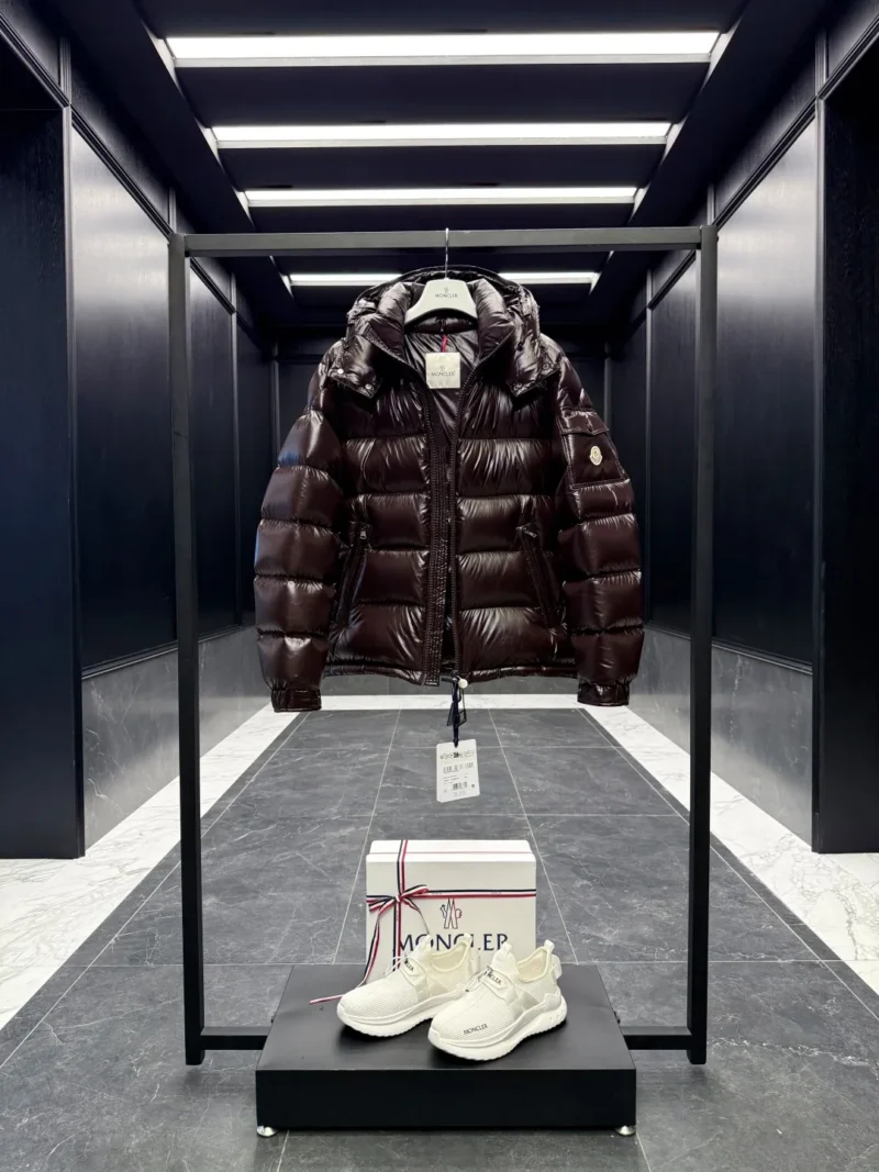 Replica Moncler Maya Jacket Chocolate Short Style Reps - RepLuxe