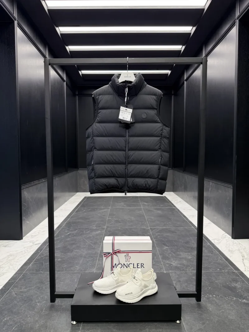 Replica Moncler Valmasque Vest Black Hooded Style Reps - RepLuxe