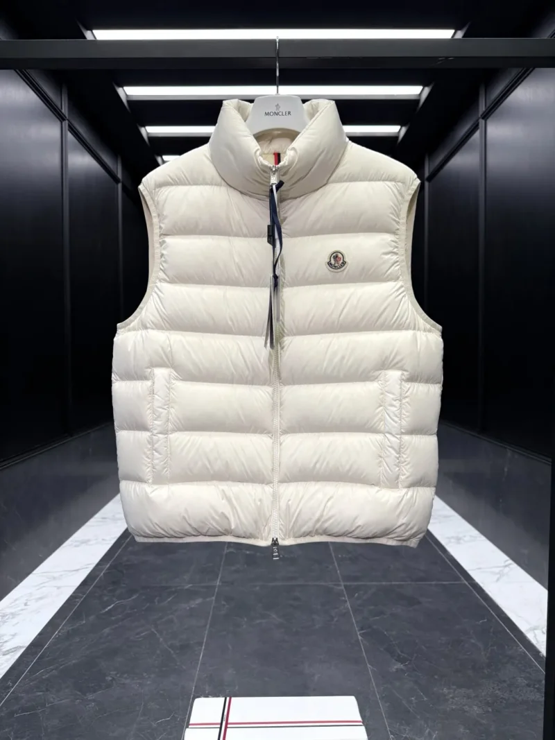 Replica Moncler Contrin Down Vest Beige Regular Reps - RepLuxe