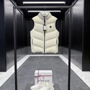 Replica Moncler Guersac Down Vest Cream Quilted Reps - RepLuxe