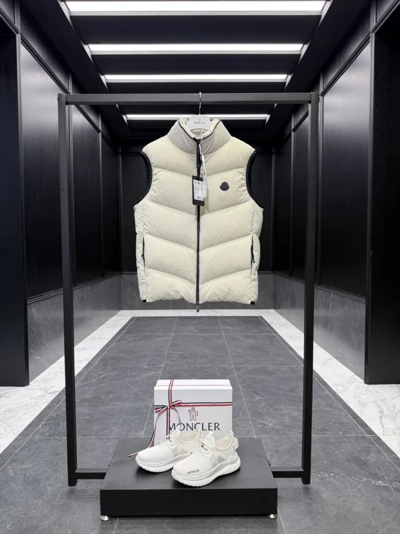 Replica Moncler Guersac Down Vest Cream Quilted Reps - RepLuxe